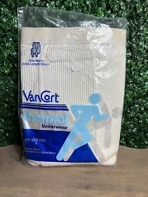 Sealed Vintage Vancort Long Johns Thermal Underwear Pants Size XL 42-44 USA Made • $14.50