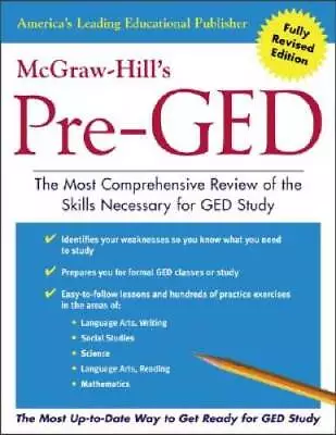 McGraw-Hill's Pre-GED : The Most Comprehensive Review Of The Skills Neces - GOOD • $15.37