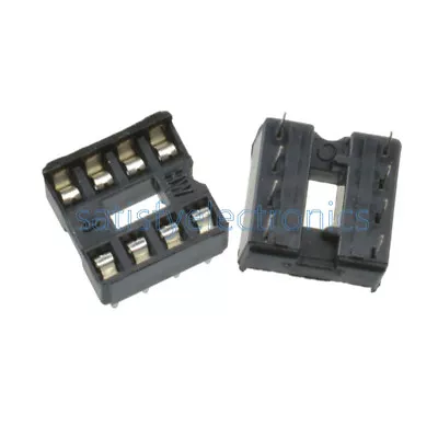 50PCS 8pin DIP IC Socket Adaptor Solder Type Socket Pitch Dual Wipe Contact • $1.82