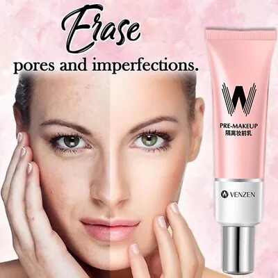 Magic W Pore Eraser Face Pre-Makeup Primer Concealer Foundation Anti Wrinkle (B) • £5.99