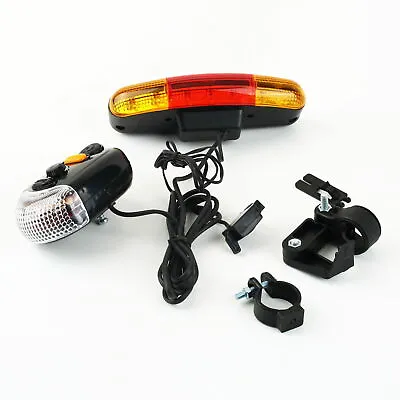 $12.14 • Buy 7 LED Bicycle Bike Turn Signal Directional Brake Light Lamp 8 Sound Horn S3 USA