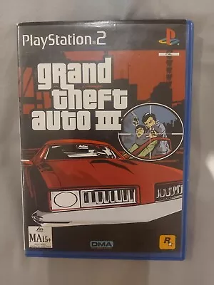 Grand Theft Auto GTA 3 Playstation 2 PS2 PAL Game. FREE POSTAGE IN AUSTRALIA. • $8