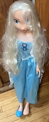 Disney Princess My Size Elsa Doll 36  3ft Life Size Toy Frozen Disney + Jakks • $59.84