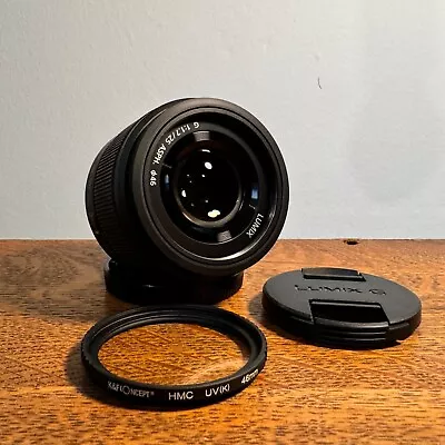 Panasonic Lumix G 25mm F/1.7 ASPH. M4/3 Prime Lens (Black) + UV Filter • £99