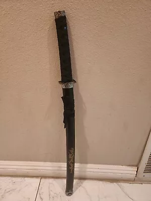 30  Black Japanese SAMURAI KATANA Sword Carbon Steel Blade • $45