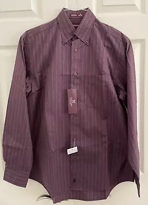 Nordstrom Men's Smartcare Dress Striped Shirt Cotton Wrinkle Resistant Sz S • $20