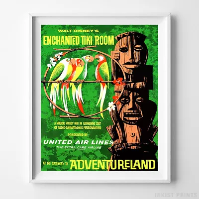 Vintage Disneyland Enchanted Tiki Room Poster Disney Wall Art Decor UNFRAMED • $7.95