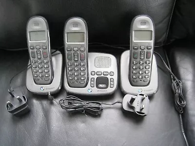 BT Freelance XD8500 Home Landline Phone Answerphone Trio - 3 Set • £25