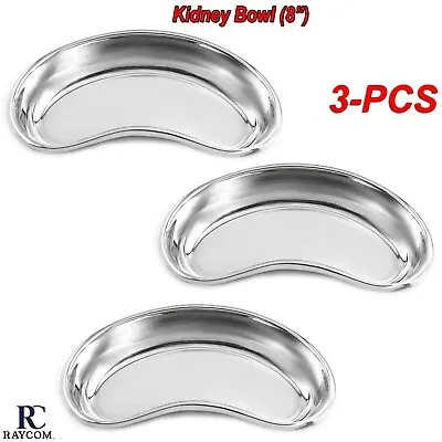 Dental Stainless Steel Surgical Kidney Tray Bowl Dish Medical Instruments 3-PCS • $18.49