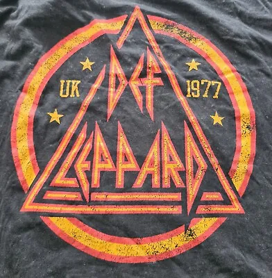 DEF LEPPARD - UK 1977 - T-shirt - Sized As Small But Is A Large Fit 2021 Print • $10