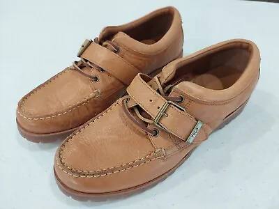 NEW Polo Ralph Lauren Ranger Deck Authentic Leather Boat Shoes Brown Size 8.5 • $40