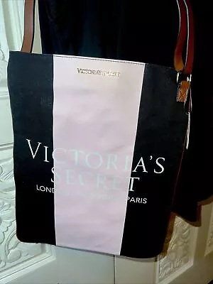 New Victorias Secret Logo Getaway Travel Tote Bag Purse London New York Paris • $20