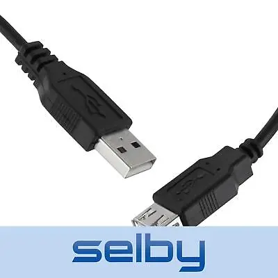 $11.95 • Buy 3m USB 2.0 Extension Cable Type A Male To Type A Female
