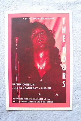 $4 • Buy The Doors Concert Tour Poster 1968 Pacific Coliseum__