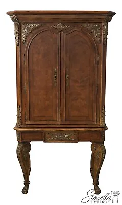 62049EC: JEFFCO Georgian Style 2 Door Bar Liquor Cabinet • $1895