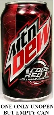 Mountain Dew Code Red Rush Of Cherry USA 2012 UNOPEN EMPTY 12oz American Pepsi • $19.99