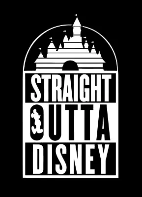 $22.99 • Buy Straight Outta Disney Shirt Family Vacation World Mickey Mouse T-shirt Compton 