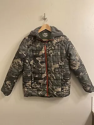 Pacific Trail Boys Size 14/16 Green Camouflage Puffer Jacket • $24.95