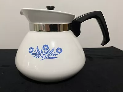 Vintage Corning Ware Blue Cornflower 6 Cup Coffee Tea • $49.50