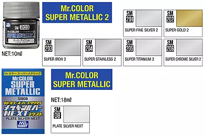 Mr. Hobby Mr. Color Super Metallic 2 Series 10ml - US • $4.95