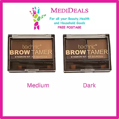 Technic Brow Tamer Eyebrow Kit - Brow Definer Brush - 2 Shades • £2.69