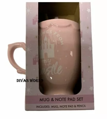 £14.74 • Buy Disney Princess Mug & Note Pad Set Coffee Ceramic Mug Novelty New Gift Primark