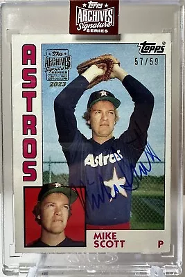 Mike Scott /59 Astros Auto 2023 23 Topps Archives Signature Series Autograph • $9.99