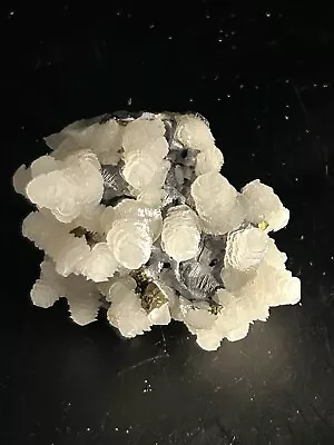 Stacked UV Calcite XLS W/Pyrite On  Melted  Galena Madan Ore Field • $185