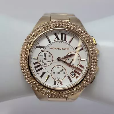 (PARTS ONLY) MICHAEL KORS MK-5636 Camille Chronograph Rose Gold-tone (PPJ040529) • $24.95