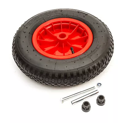 14.5 Inch Wheel Tyre 3.50-8 / 4.00-8 14.5  With Axle Dinghy Boat Launch Trolley • £12.49