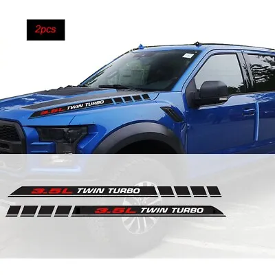 3.5L Twin Turbo Hood Decals Emblem For Ford F150 Ecoboost V6 Pickup Truck 2PCS • $24.68