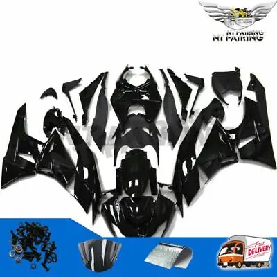 Black Plastic Fairing Bodywork Kit Fit For Kawasaki ZX6R ZX-6R 2009-2012 10 L003 • $339.99