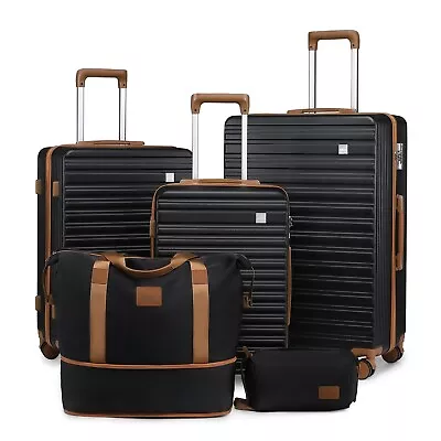 View Details Imiono Luggage Set 5-Piece Expandable Lightweight Hard Luggage Set With Swivel • 159.99$