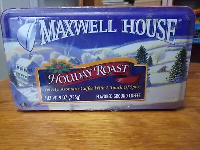 Sealed 1997 Maxwell House Holiday Roast Coffee Tin • $8.50