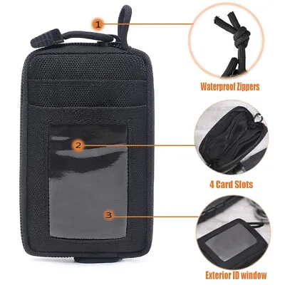 $8.99 • Buy Sport Wallet Card Holder Pouch Coin Pocket Tactical Molle Waist Pack Anti-thief