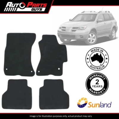 $119.99 • Buy Charcoal Floor Mats 4 Piece For Mitsubishi Outlander ZE 2003 2004*