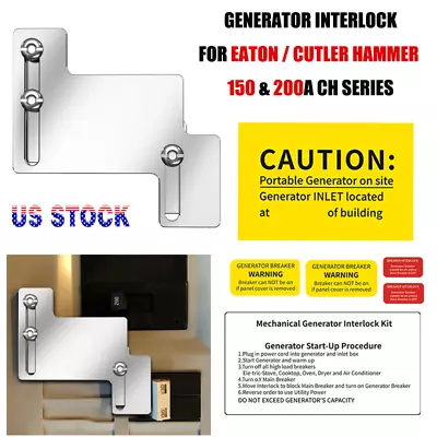 Generator Interlock Kit For Eaton Cutler Hammer 150 200A CH Series Panel • $34.39