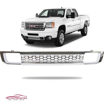$45 • Buy Fits GMC Sierra 2500 3500HD 2011-2014 Front Bumper Lower Grille Denali Chrome