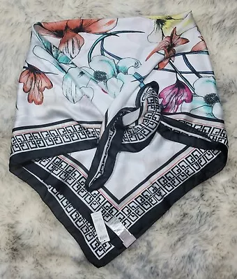 $11.95 • Buy Nwt Chico's Floral And Geo Print Square Scarf  42×42  Multi $59.00
