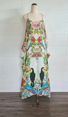 $230 • Buy CAMILLA One Flew Over Shoe String Kaftan Silk One Size 