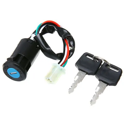 Universal Motorcycle Ignition Switch 2 Key 4 Wire For Kawasaki For Yamaha • $7.99