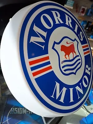 Morris Minor Light Up Sign Classic Car Morris Minor Traveller Moggy Issigonis • £49.99