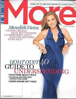 More Magazine December 2008 / January 2009 (vg+) Meredith Vieira • $8.89