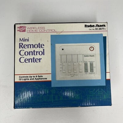 $19.77 • Buy Radio Shack Mini Remote Control Center Plug N Power 61-2677C NEW Old Stock
