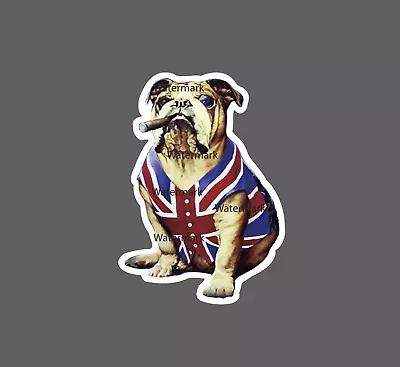 English Bulldog Sticker UK Waterproof NEW - Buy Any 4 For $1.75 EACH Storewide! • $2.95