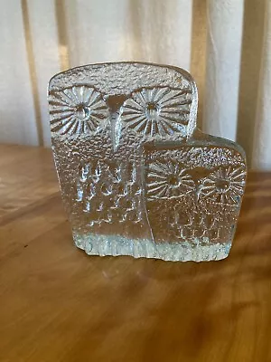 Vintage Blenko  Don Shepard  Owl Art Glass Sculpture Paperweight • $29.99
