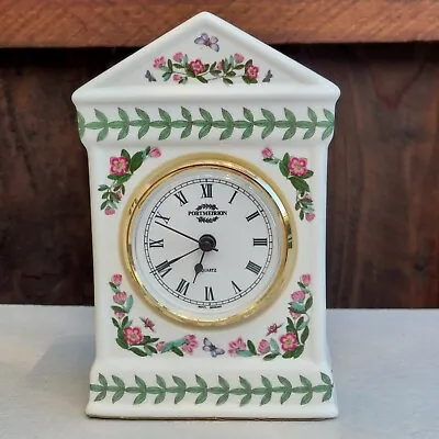 £25.70 • Buy Portmeirion Pottery Botanic Garden Desk Mantel Clock Floral Butterflies Working