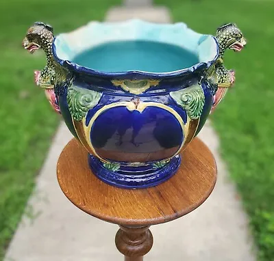 Thomas Forester Revivalist English Gothic-style Dragon Majolica Jardiniere -Rare • $1999.99