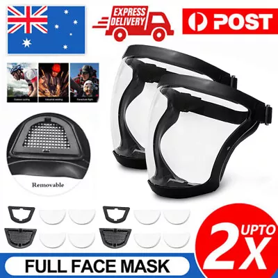 Head Cover Anti-fog Full Face Shield Super Protective Transparent Safety Mask AU • $14.99