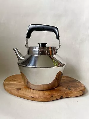 Mid Century MCM Stainless Steel Tea Kettle Moderna Kök X Sigvard Bernadotte  • $85